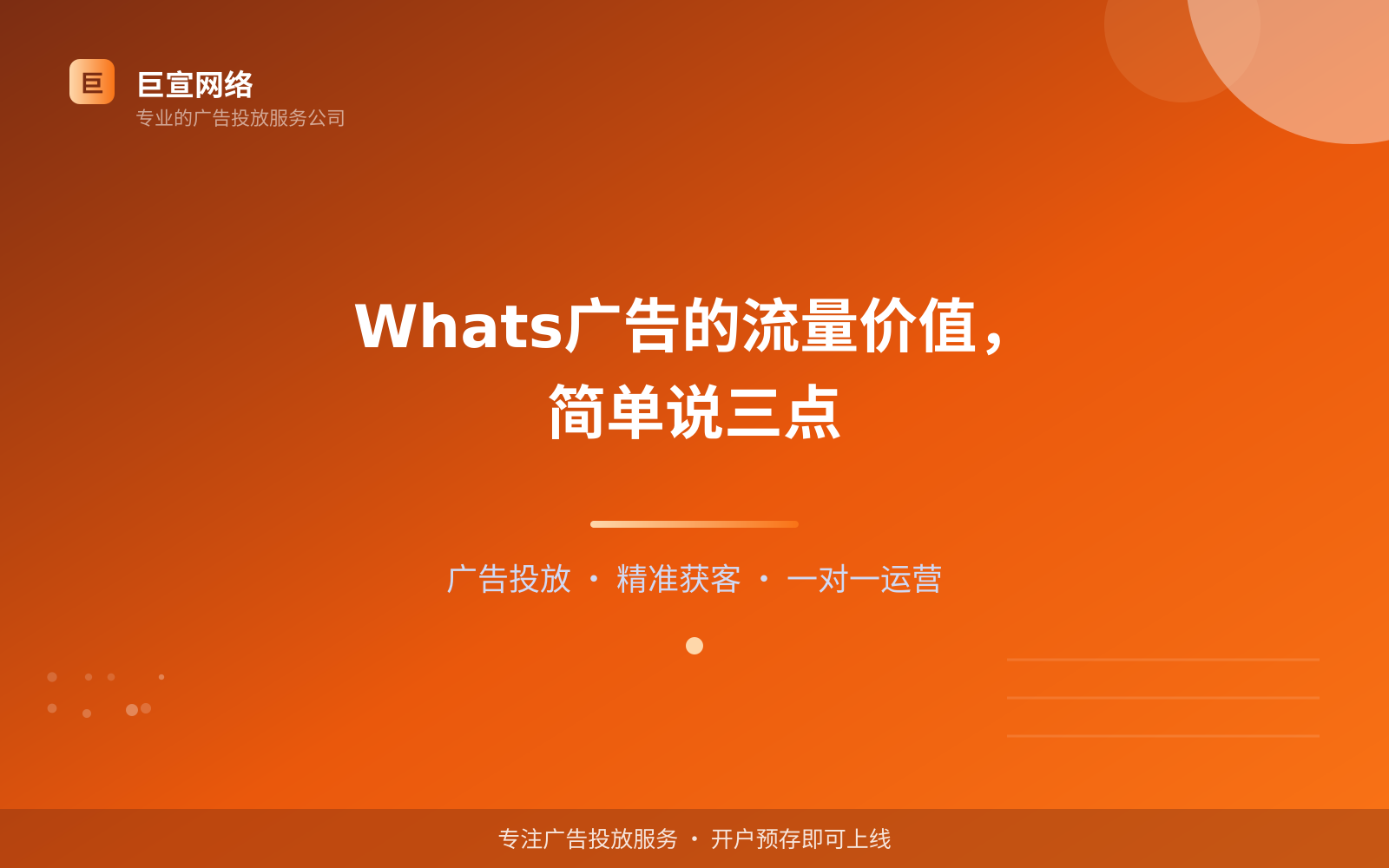 Whats广告的流量价值,简单说三点(费用与预算参考) Whats广告的流量价值,简单说三点(费用与预算参考)