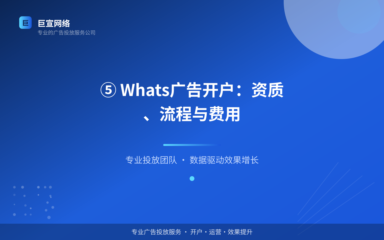 ⑤ Whats广告开户:资质、流程与费用(效果数据维度) ⑤ Whats广告开户:资质、流程与费用(效果数据维度)