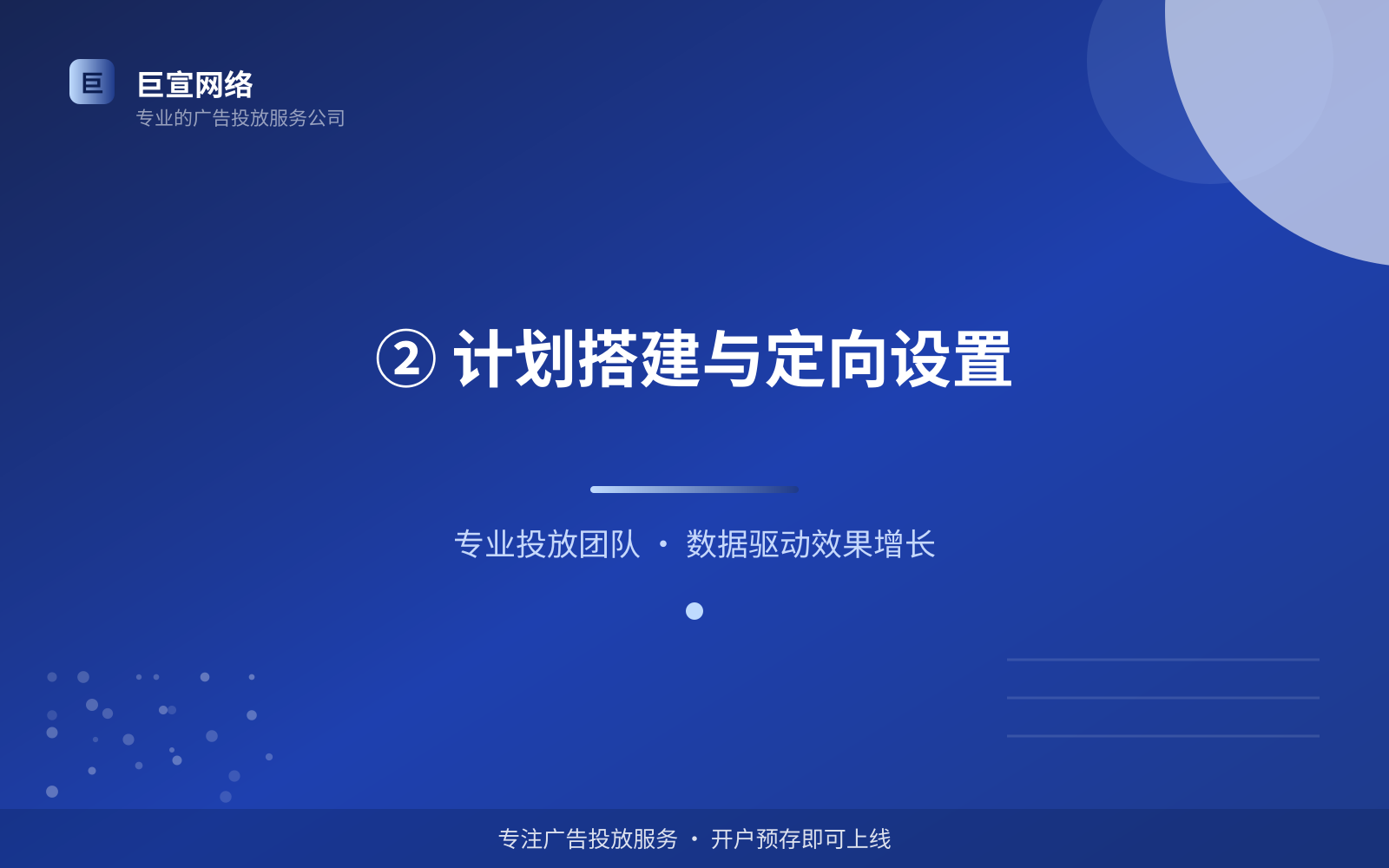 ② 计划搭建与定向设置(费用与预算参考) ② 计划搭建与定向设置(费用与预算参考)